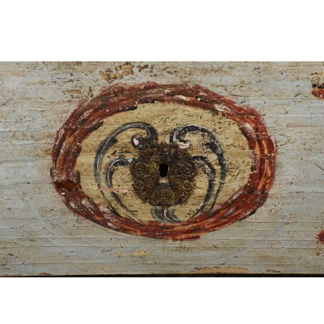 18th Century Italian Neoclassical Polychrome Painted Commode