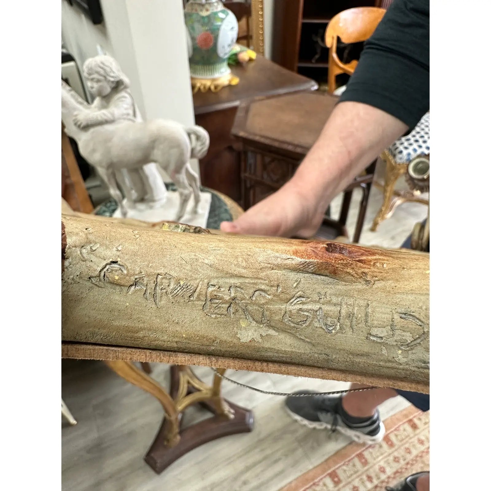 Carvers Guild Roosters With Wheat Sheaves Candle Sconce Mirror