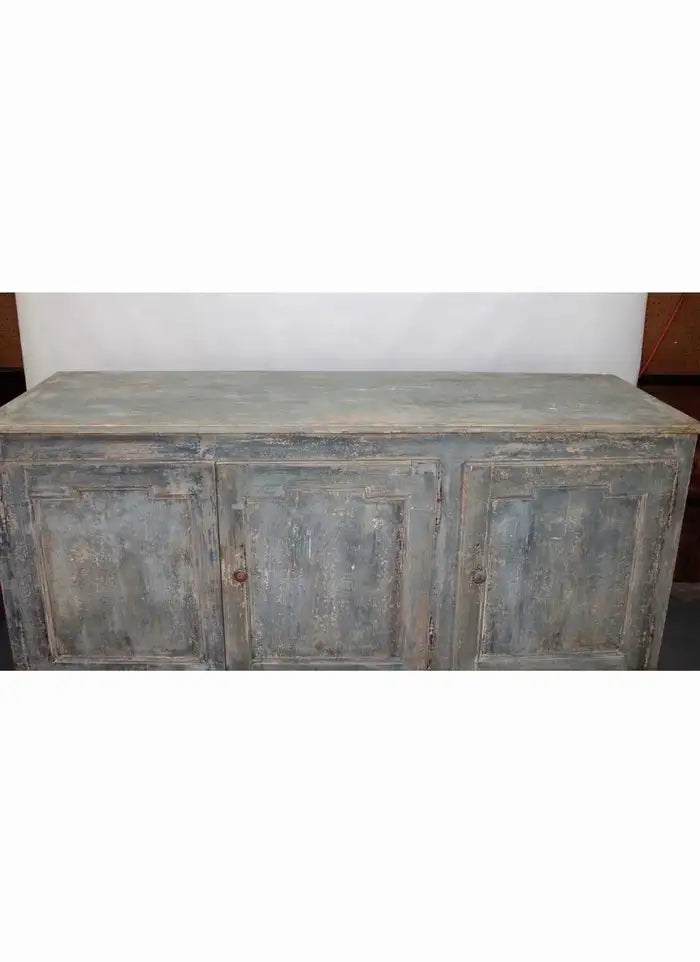 19th Century French Directiore Style Painted Pine Sideboard Buffet Enfilade