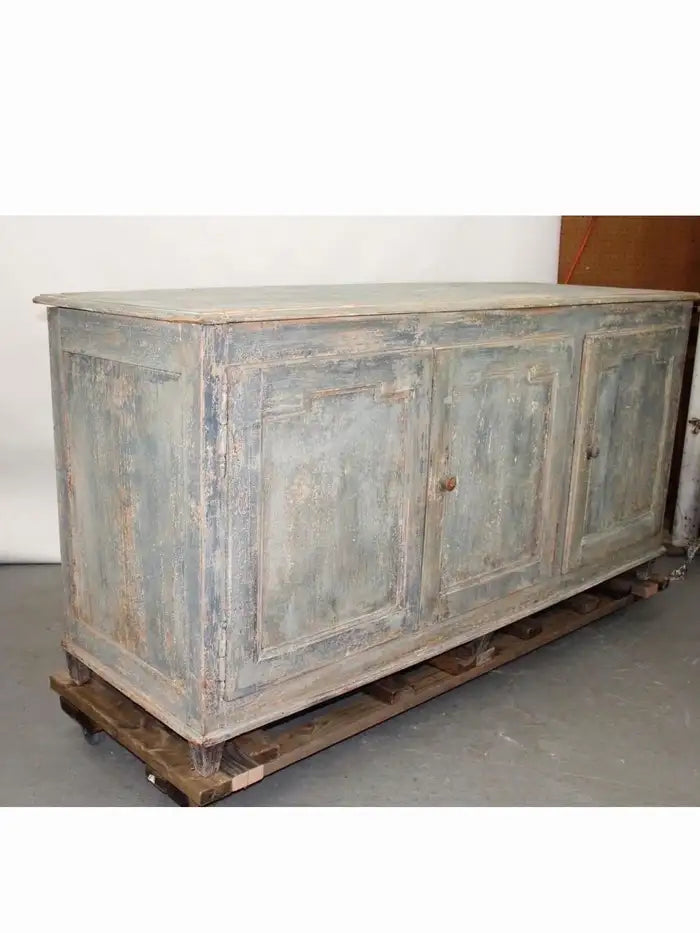 19th Century French Directiore Style Painted Pine Sideboard Buffet Enfilade