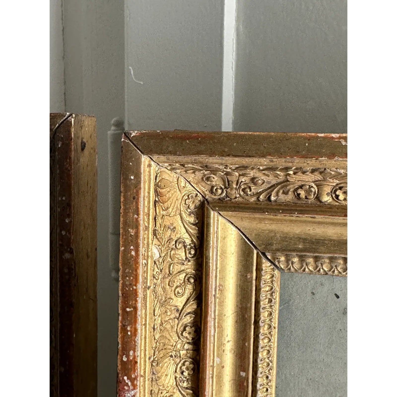 Pair of Late 19th Century Continental Mixed Media Figural Collages With Textile and Watercolor Painting Gouache Effects, Framed
