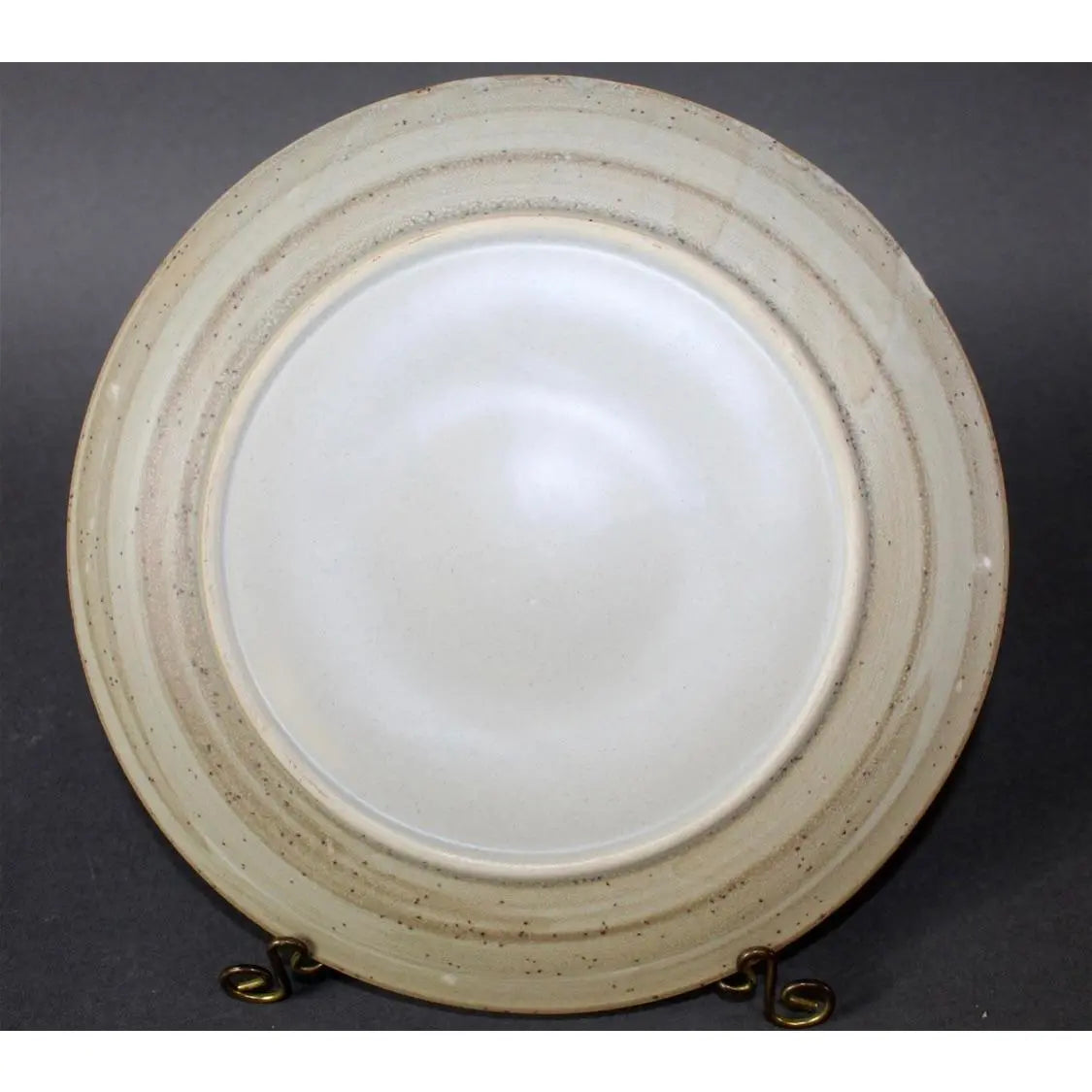 Vintage French Stoneware Oyster Plates- Set of 9