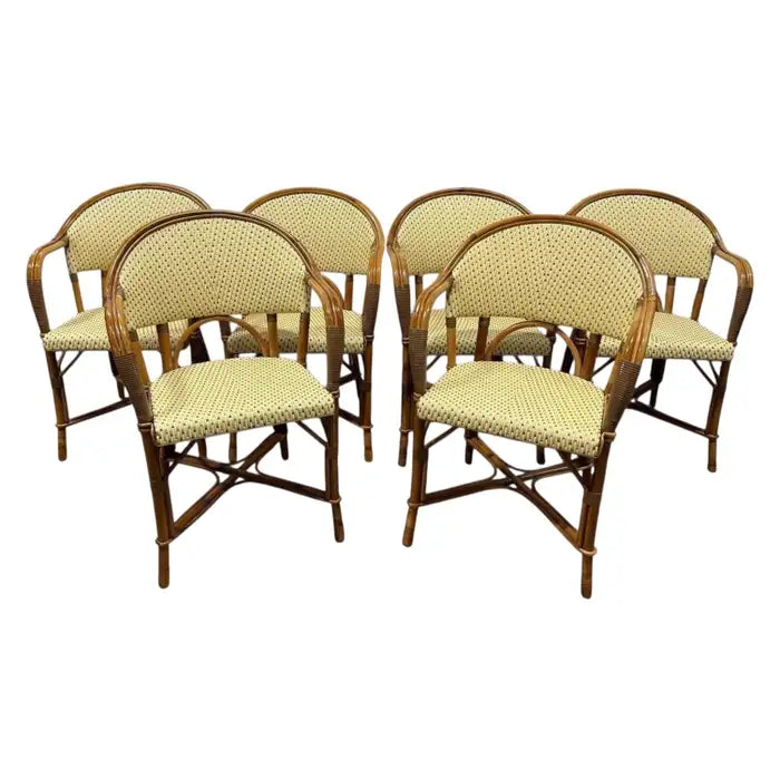 Vintage Maison Louis Drucker Pair of Arm Chairs Paris