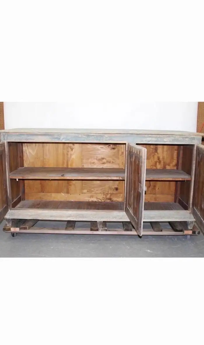 19th Century French Directiore Style Painted Pine Sideboard Buffet Enfilade